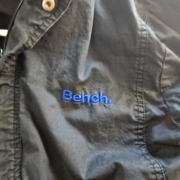 Bench Utility Jacket Men's Medium Full Zip Up Hooded Navy Blue - Picture 9 of 16